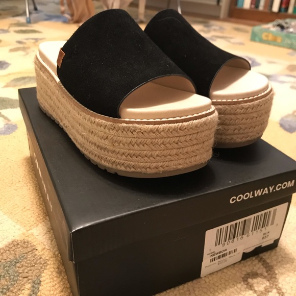 Coolway Shoes - Platform Espadrille Slides
